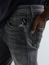 ANBASS – PÁNSKÉ SLIM FIT DŽÍNY REPLAY – ŠEDÉ