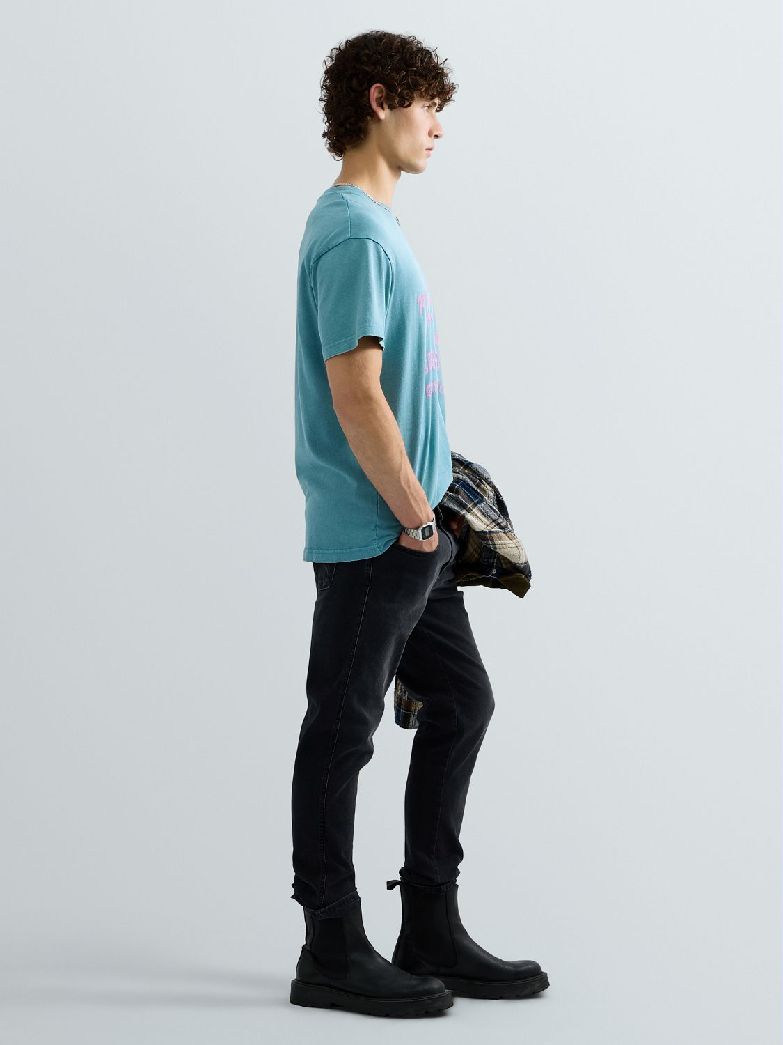 ANBASS – PÁNSKÉ SLIM FIT DŽÍNY REPLAY HYPERFLEX – ČERNÉ