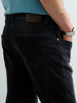 ANBASS – PÁNSKÉ SLIM FIT DŽÍNY REPLAY HYPERFLEX – ČERNÉ