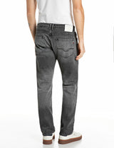 ROCCO – PÁNSKÉ COMFORT FIT DŽÍNY REPLAY – ŠEDÉ