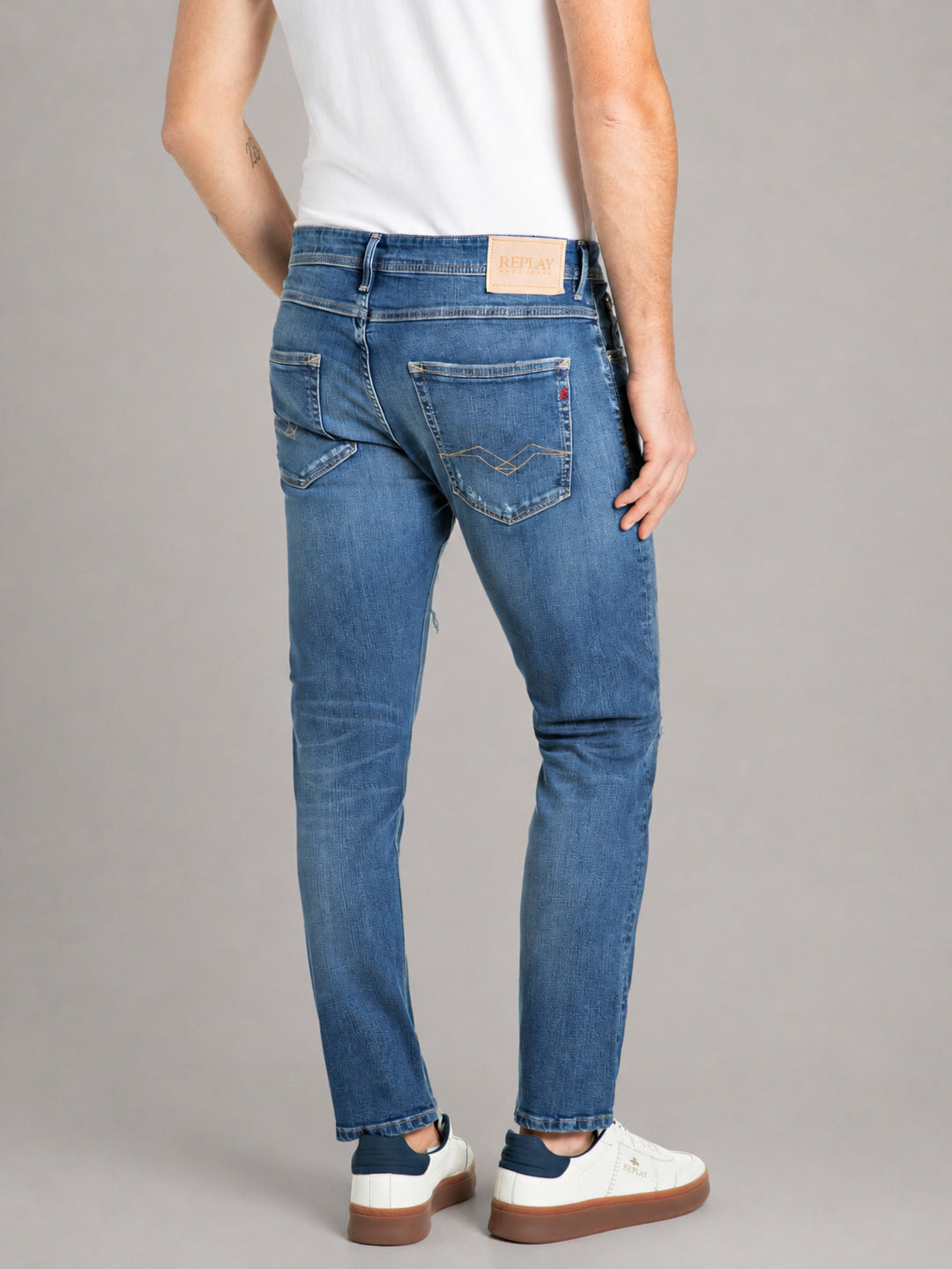 WILLBI – PÁNSKÉ REGULAR FIT DŽÍNY REPLAY – MODRÉ