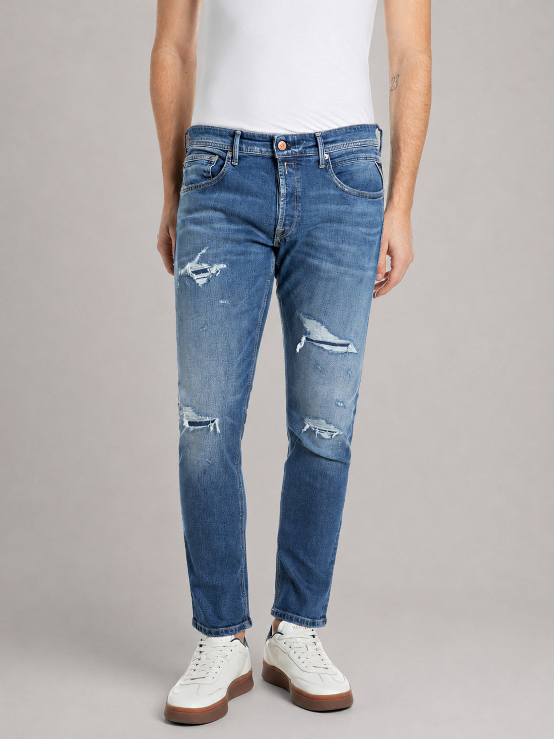 WILLBI – PÁNSKÉ REGULAR FIT DŽÍNY REPLAY – MODRÉ