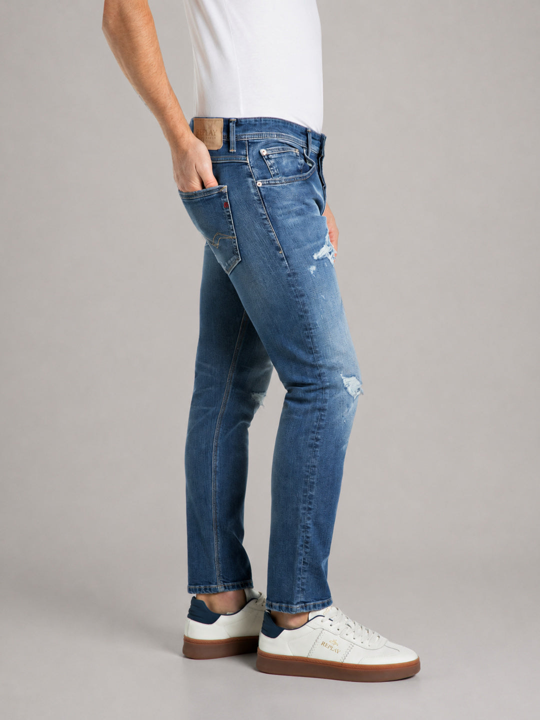 WILLBI – PÁNSKÉ REGULAR FIT DŽÍNY REPLAY – MODRÉ