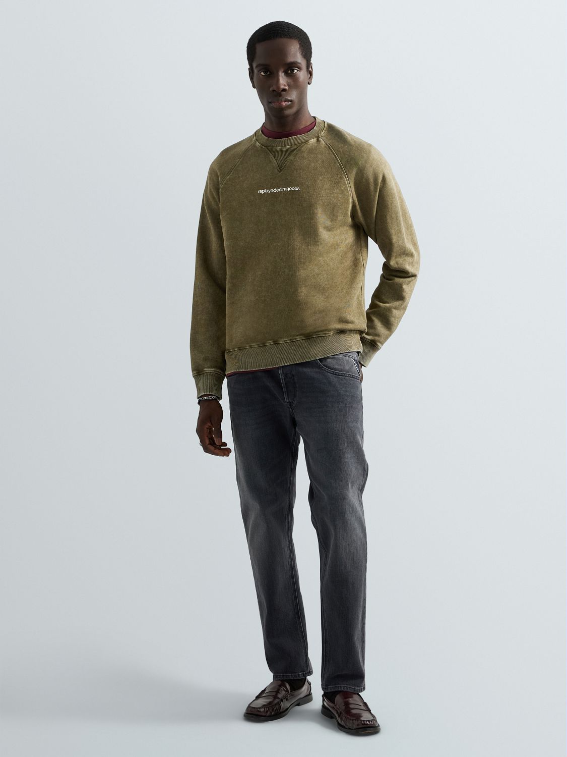 WILLBI – PÁNSKÉ REGULAR FIT DŽÍNY REPLAY – SEPRANÁ ČERNÁ