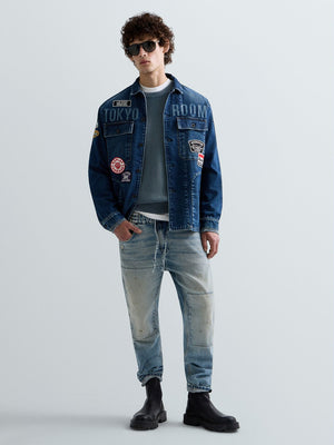 LANNY – PÁNSKÉ SLIM FIT DŽÍNY REPLAY – SVĚTLE MODRÉ