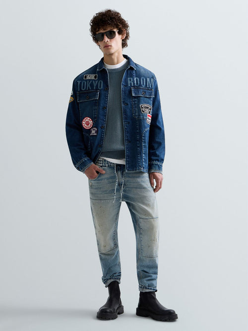 LANNY – PÁNSKÉ SLIM FIT DŽÍNY REPLAY – SVĚTLE MODRÉ