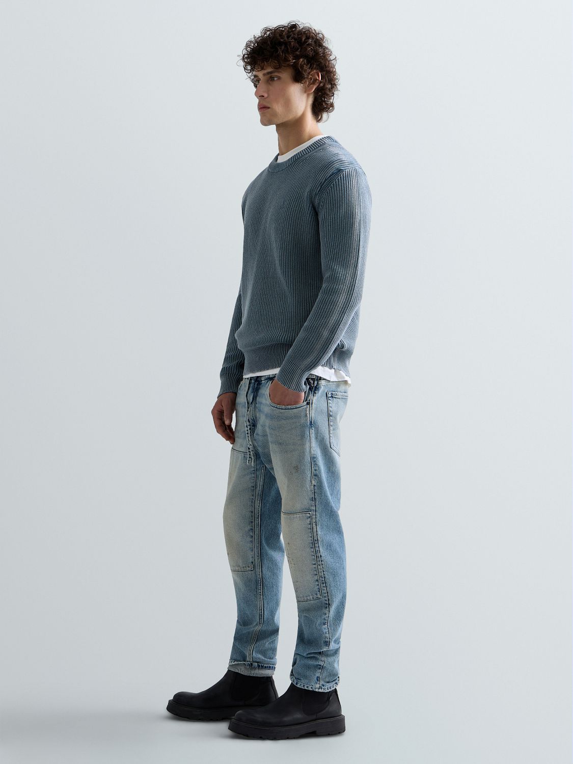 LANNY – PÁNSKÉ SLIM FIT DŽÍNY REPLAY – SVĚTLE MODRÉ