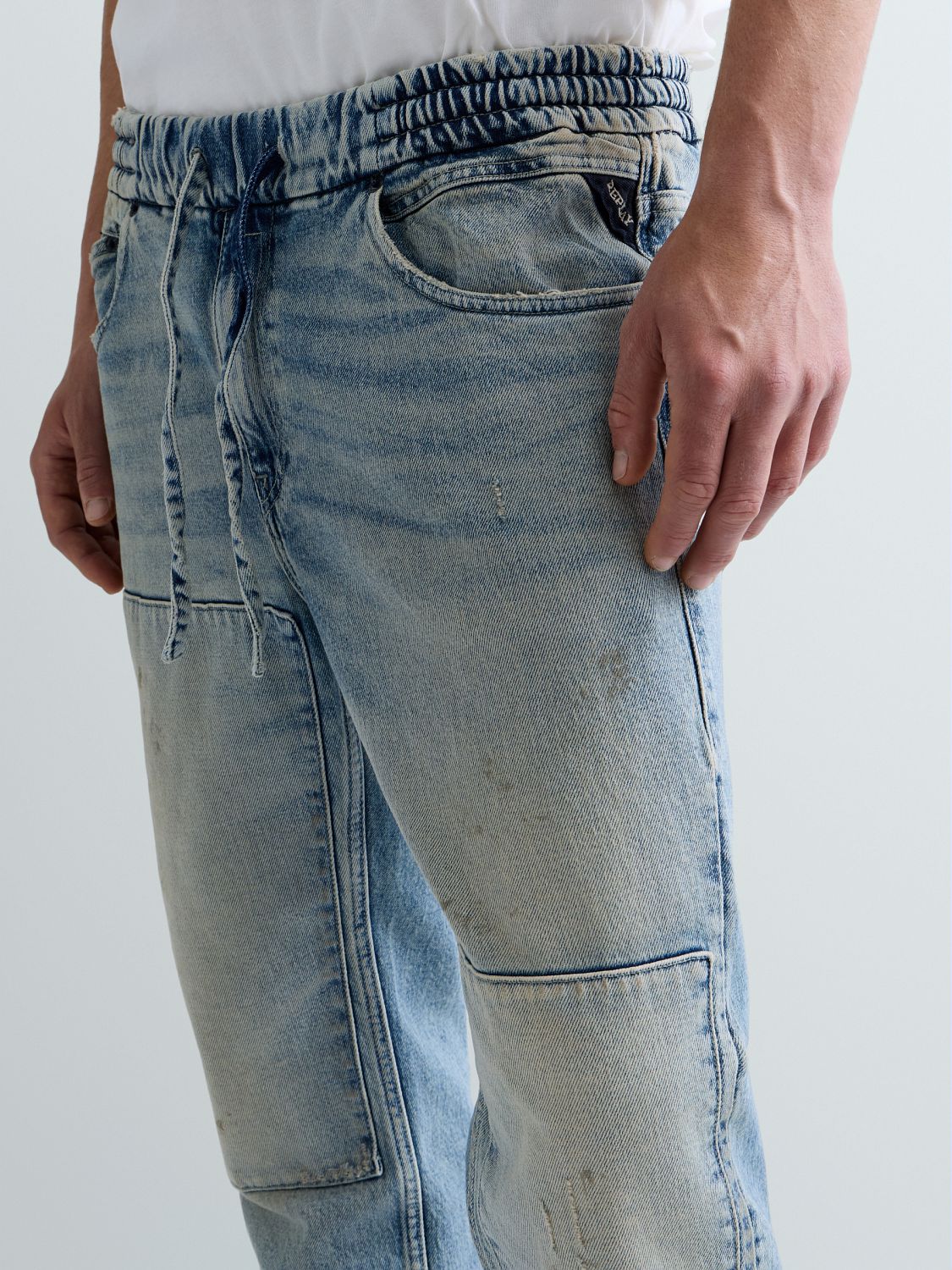 LANNY – PÁNSKÉ SLIM FIT DŽÍNY REPLAY – SVĚTLE MODRÉ