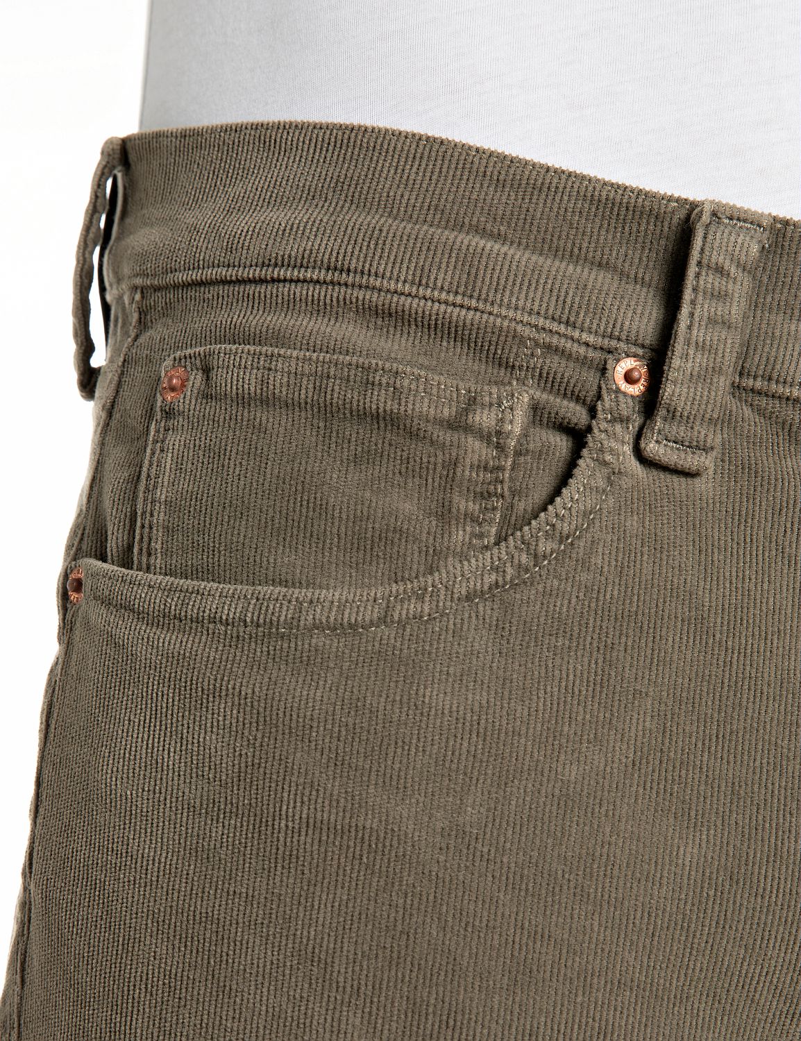 BWAII – PÁNSKÉ RELAXED FIT MANŠESTROVÉ KALHOTY REPLAY – KHAKI