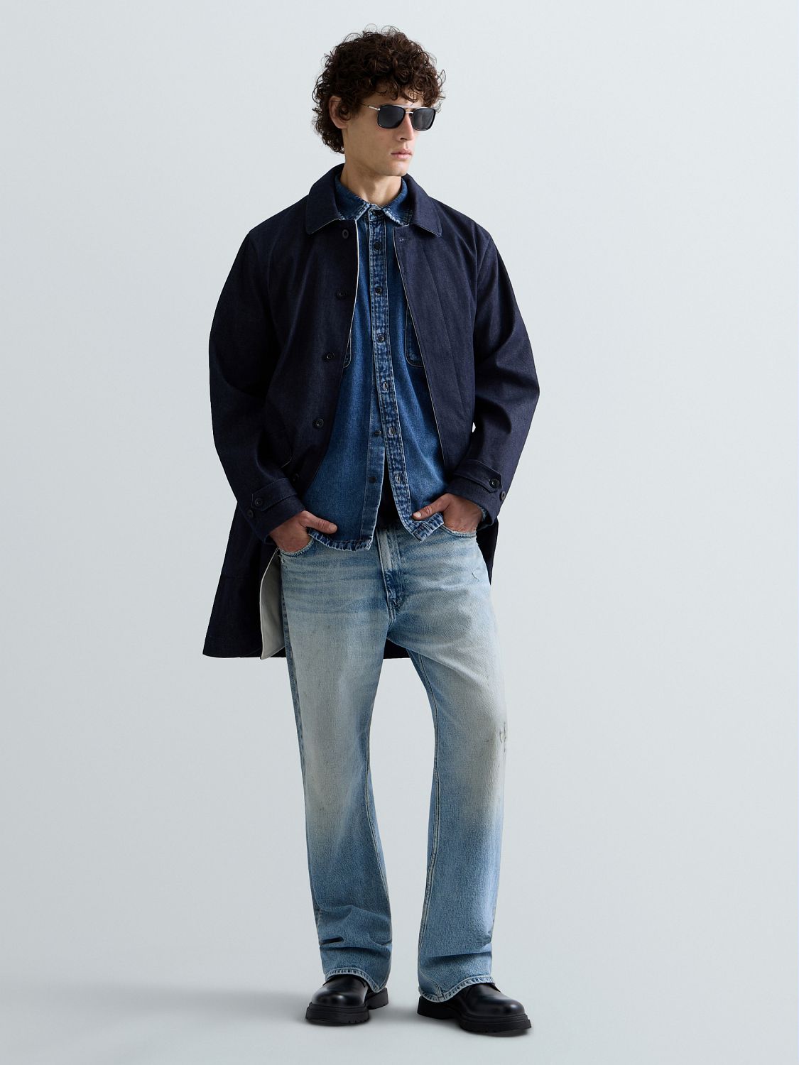 CLEY – PÁNSKÉ BOOTCUT DŽÍNY REPLAY – MODRÉ