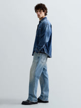 CLEY – PÁNSKÉ BOOTCUT DŽÍNY REPLAY – MODRÉ