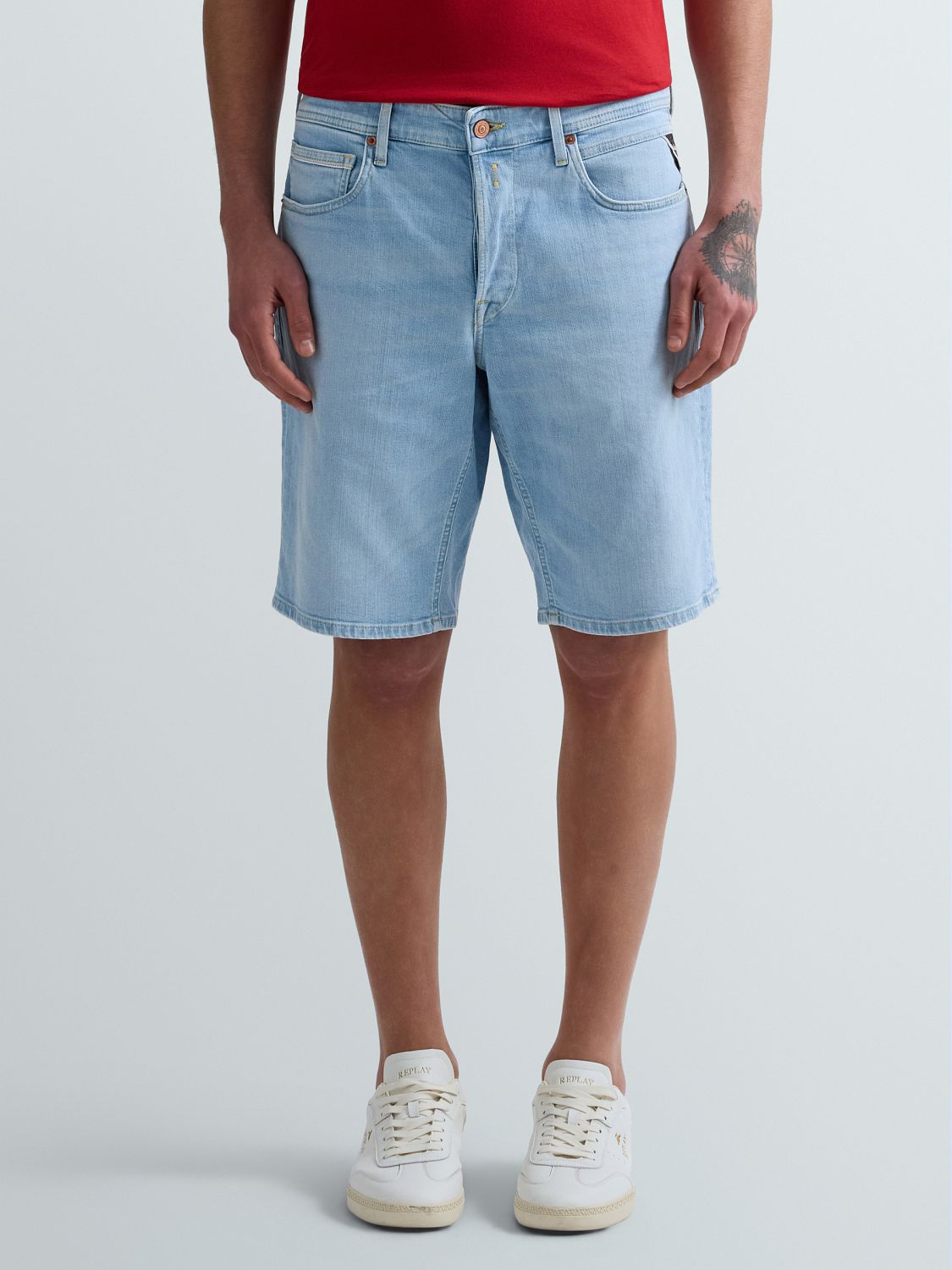 REPLAY PÁNSKÉ DENIMOVÉ KRAŤASY - GROVER STRAIGHT FIT