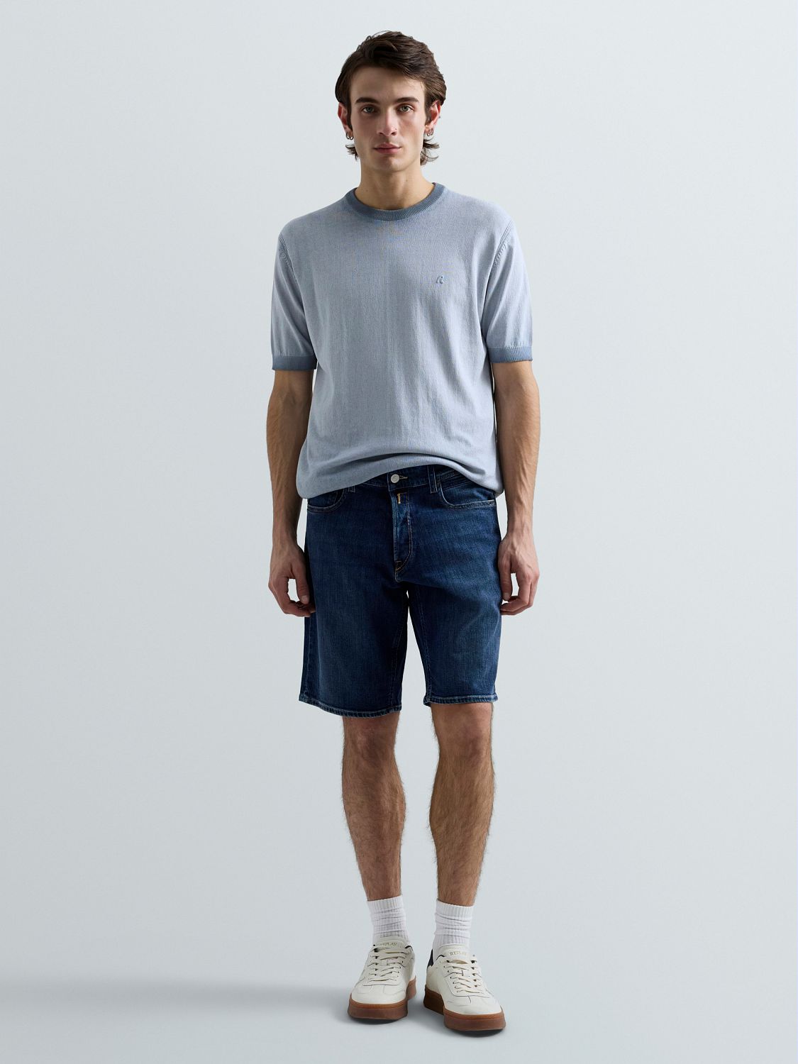 REPLAY PÁNSKÉ DENIMOVÉ KRAŤASY - GROVER STRAIGHT FIT