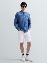 REPLAY PÁNSKÉ DENIMOVÉ KRAŤASY - GROVER STRAIGHT FIT