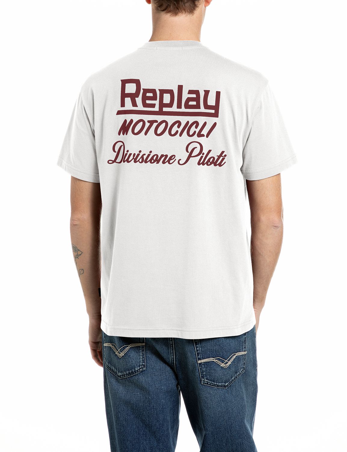 REPLAY TRIČKO S POTISKEM LOGA NA HRUDI A ZÁDECH