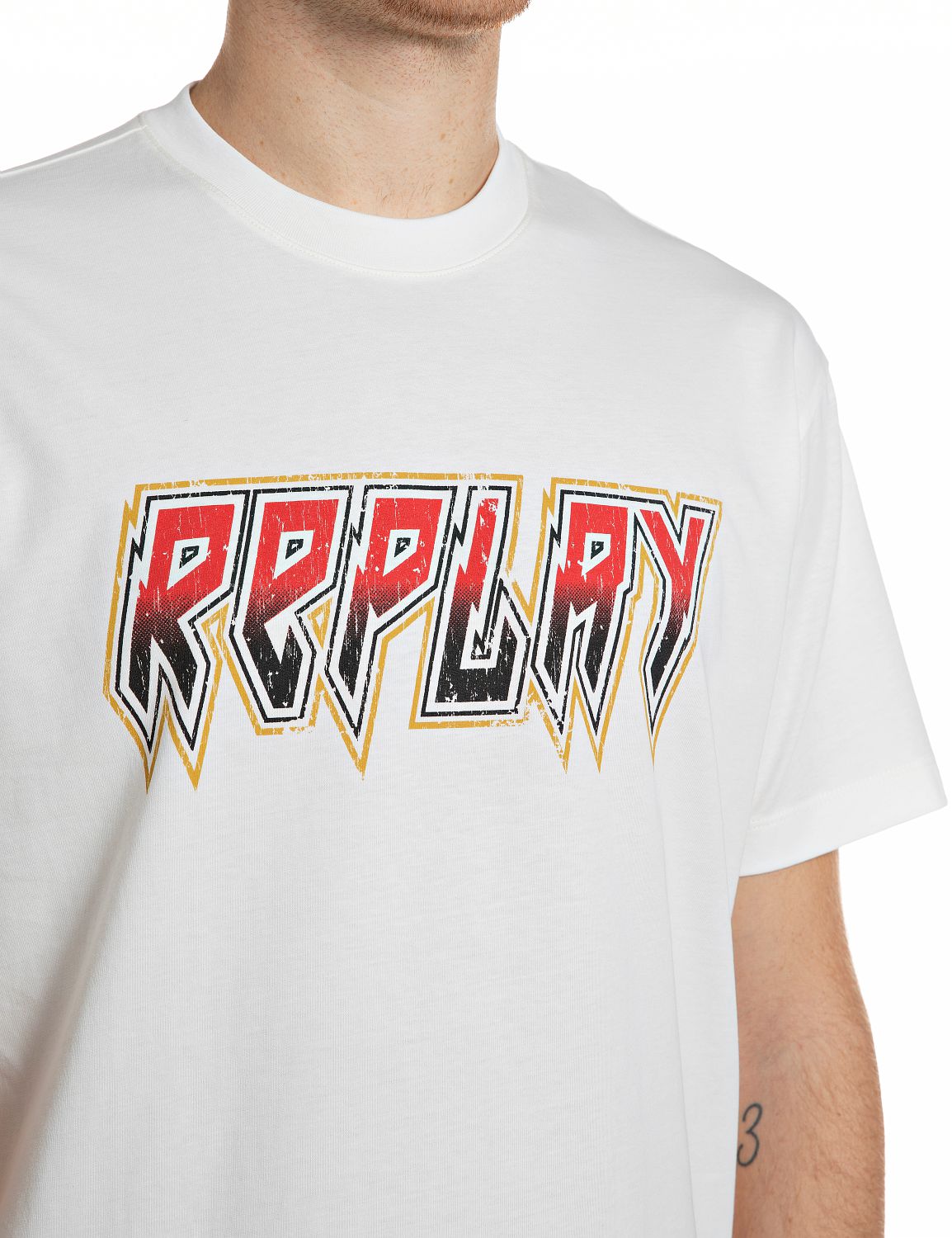 REPLAY TRIČKO S VÝRAZNÝM LOGEM