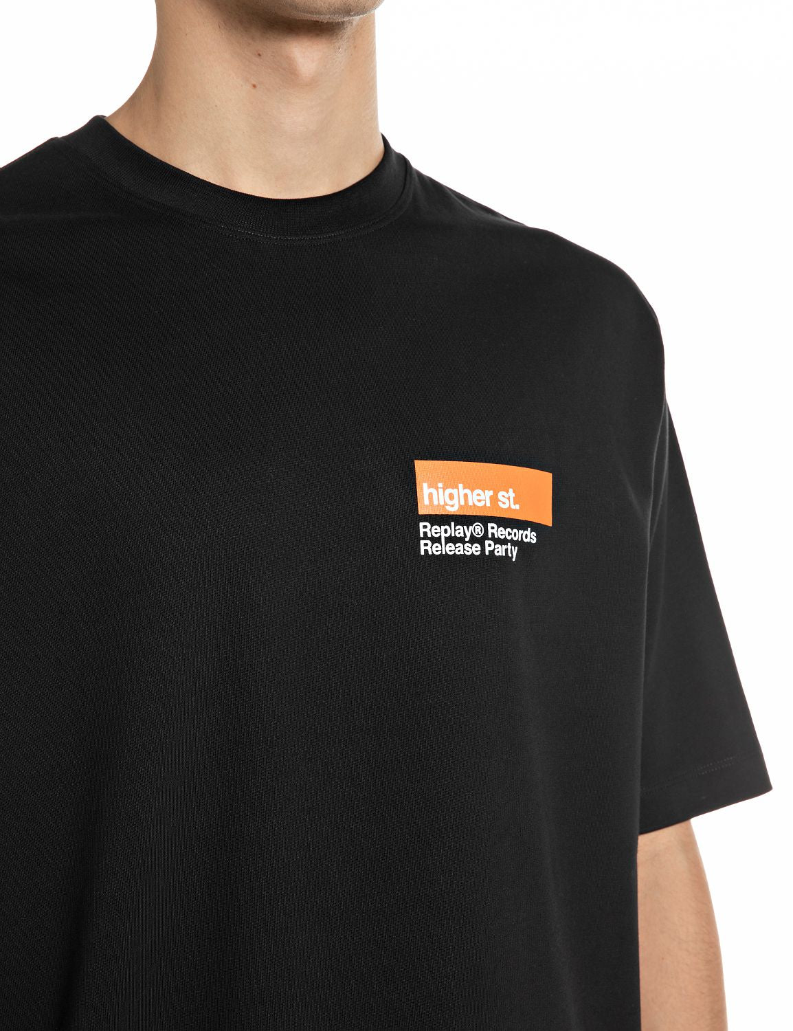 PÁNSKÉ OVERSIZED TRIČKO REPLAY S POTISKEM NA ZÁDECH