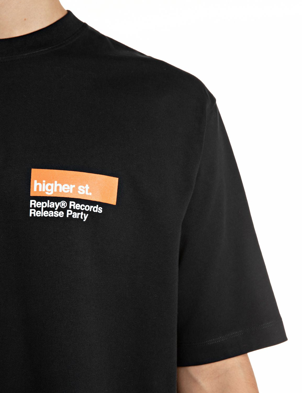 PÁNSKÉ OVERSIZED TRIČKO REPLAY S POTISKEM NA ZÁDECH