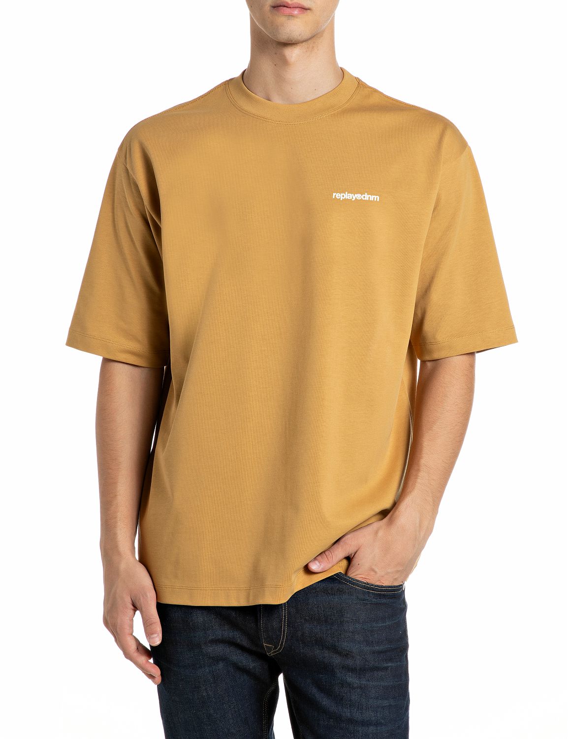 PÁNSKÉ OVERSIZED TRIČKO REPLAY S NÁPISEM