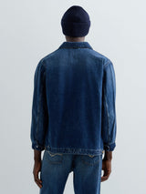 PÁNSKÁ DŽÍNOVÁ BUNDA REPLAY RELAXED FIT – MODRÁ