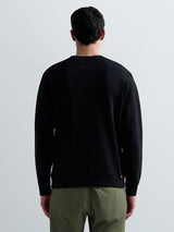 Pánská mikina s kulatým výstřihem a výšivkou