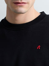 Pánská mikina s kulatým výstřihem a výšivkou