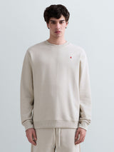 Pánská mikina s kulatým výstřihem a výšivkou