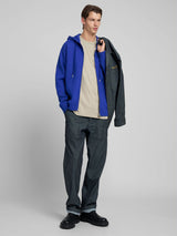 Jednoduchá pánská mikina na zip s kapucí