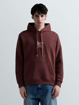 PÁNSKÁ MIKINA S KAPUCÍ A POTISKEM "THE BIARRITZ REPLAY CLUB" NA ZÁDECH