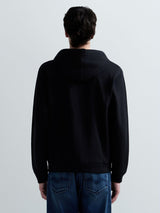 Pánská mikina na zip s kapucí a jemným nápisem "REPLAY"