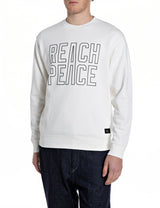 PÁNSKÁ BAVLNĚNÁ MIKINA S NÁPISEM "REACH PEACE"