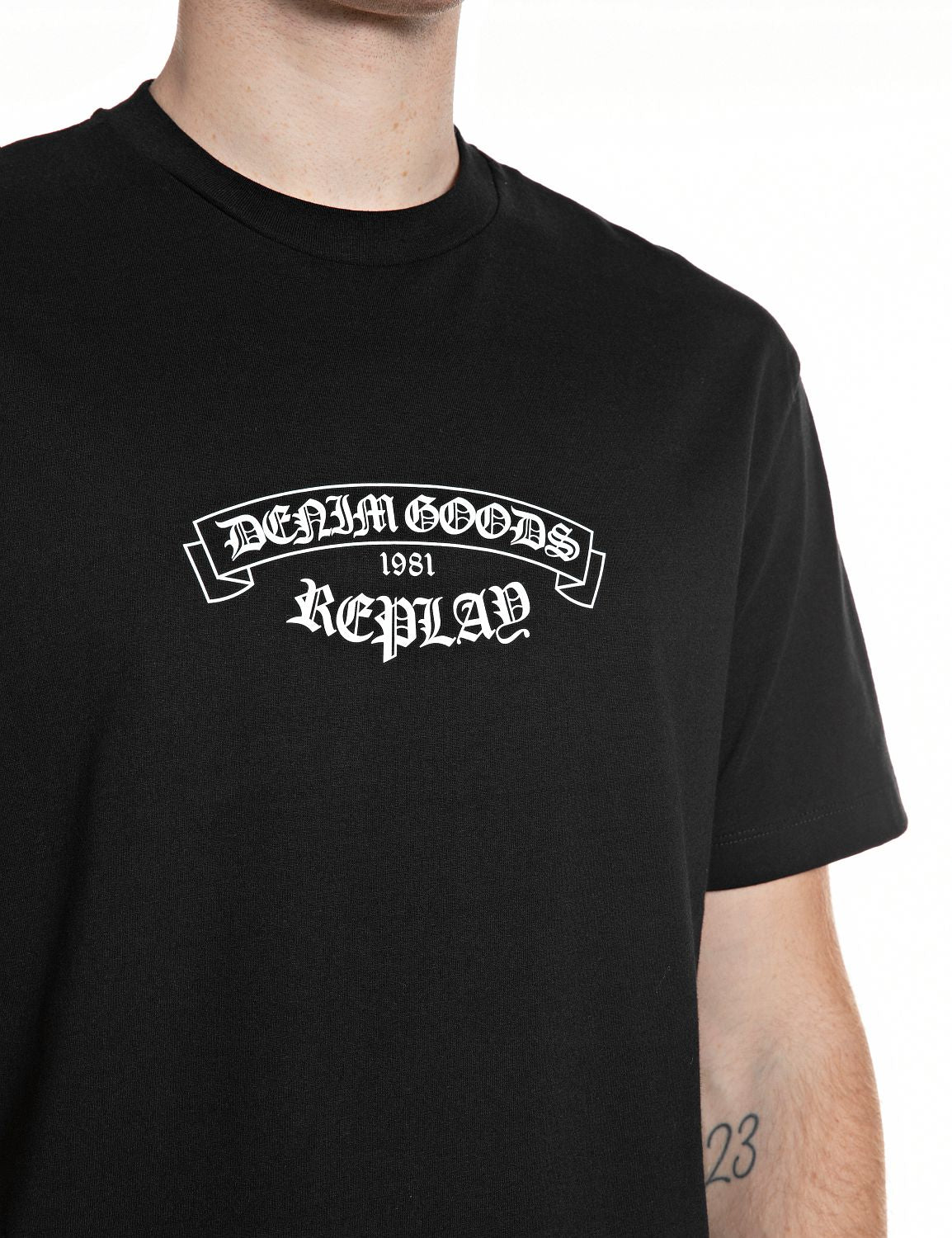 Replay Pánské tričko s potiskem Denim Goods