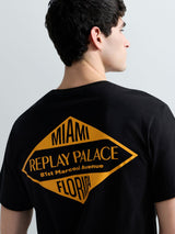 REPLAY PÁNSKÉ TRIČKO S POTISKEM NA ZÁDECH