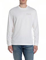 REPLAY PÁNSKÉ TRIČKO S DLOUHÝM RUKÁVEM A POTISKEM