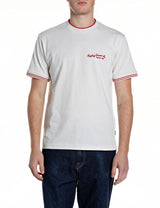 BÍLÉ TRIČKO S LOGEM REPLAY