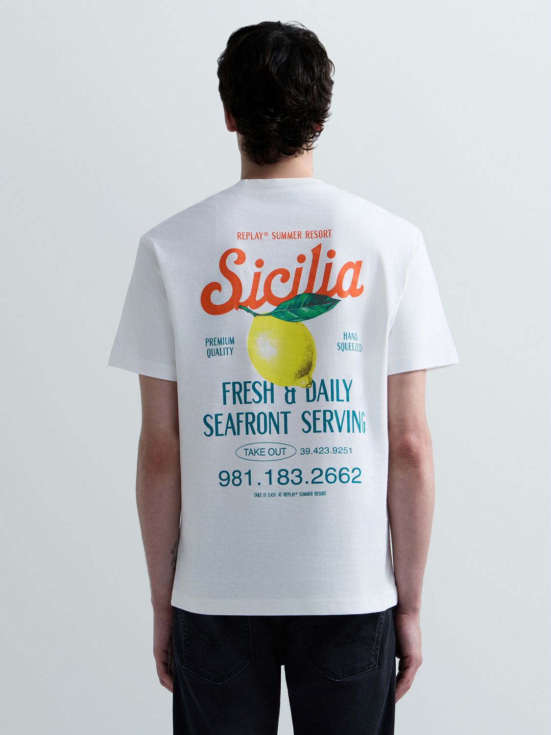 PÁNSKÉ TRIČKO S LETNÍM POTISKEM SICILIA