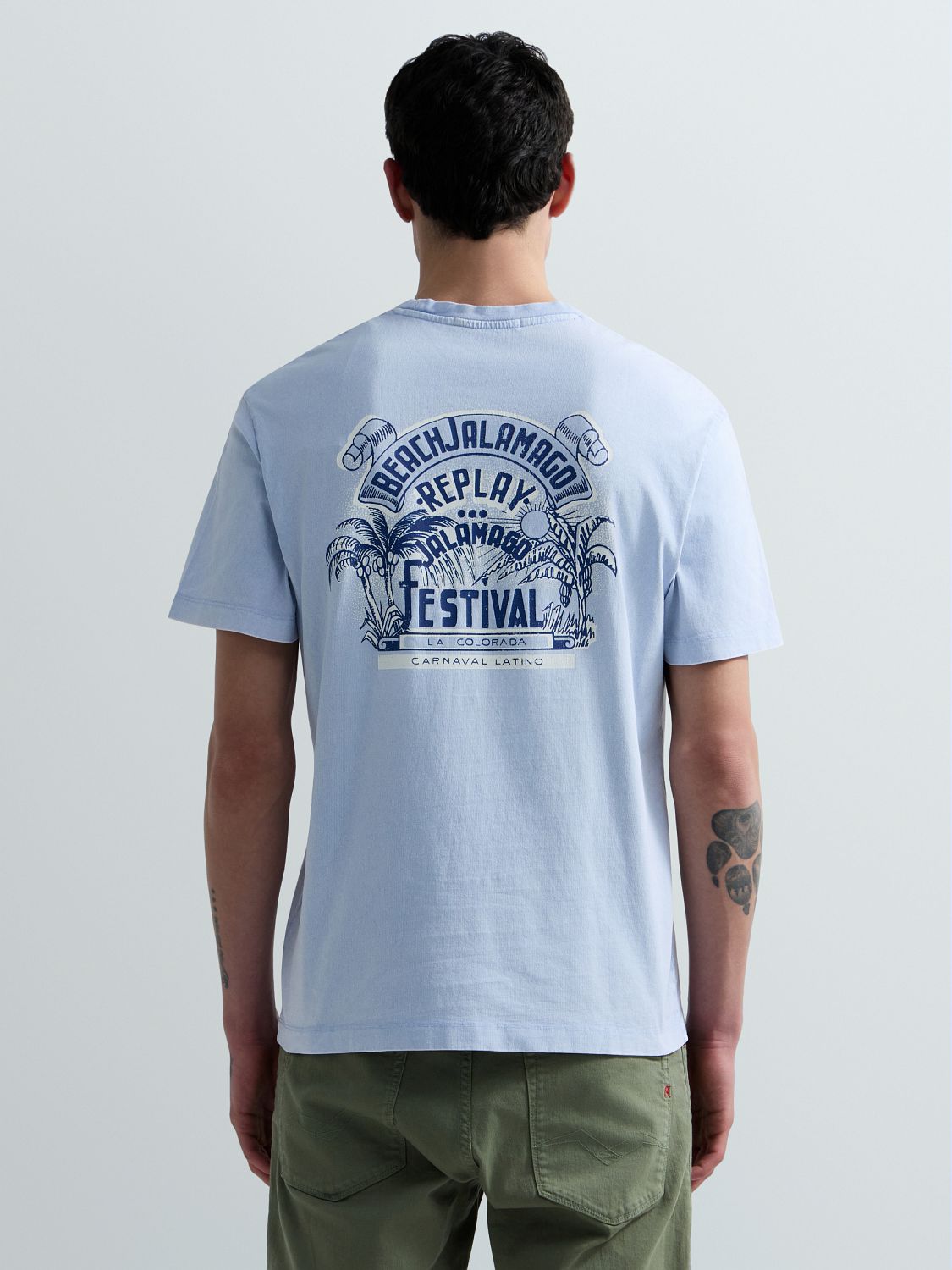 PÁNSKÉ TRIČKO S POTISKEM NA ZÁDECH