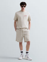 REPLAY PÁNSKÉ TRIČKO RELAXED FIT S MINIMÁLNÍM NÁPISEM