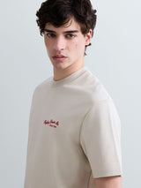 REPLAY PÁNSKÉ TRIČKO RELAXED FIT S MINIMÁLNÍM NÁPISEM