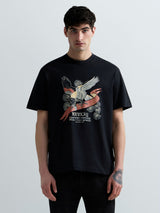 PÁNSKÉ TRIČKO S POTISKEM ORLA REPLAY