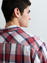 REPLAY PÁNSKÁ KOSTKOVANÁ KOŠILE - RELAXED FIT