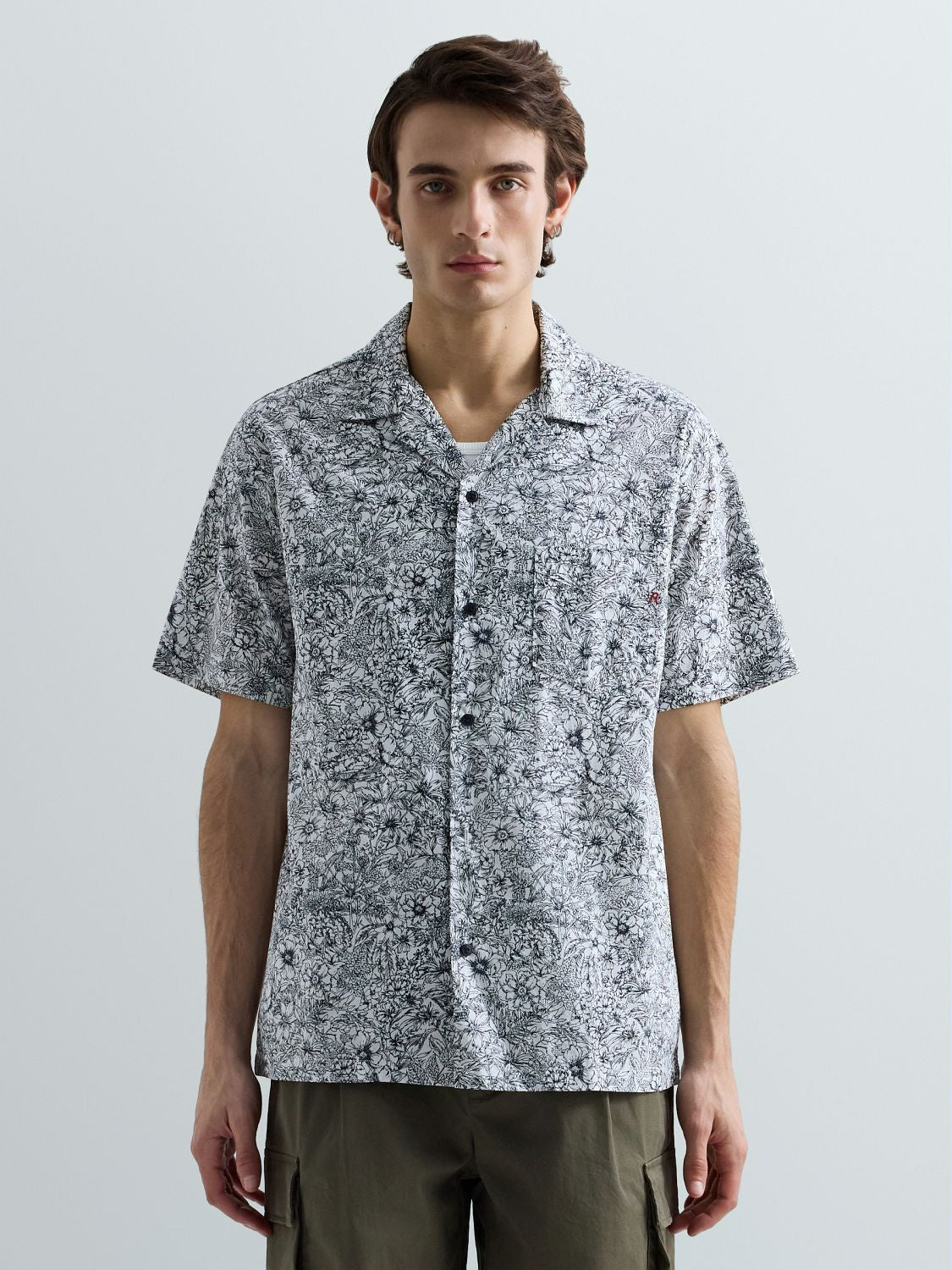 PÁNSKÁ KOŠILE REPLAY S CELOPLOŠNÝM POTISKEM