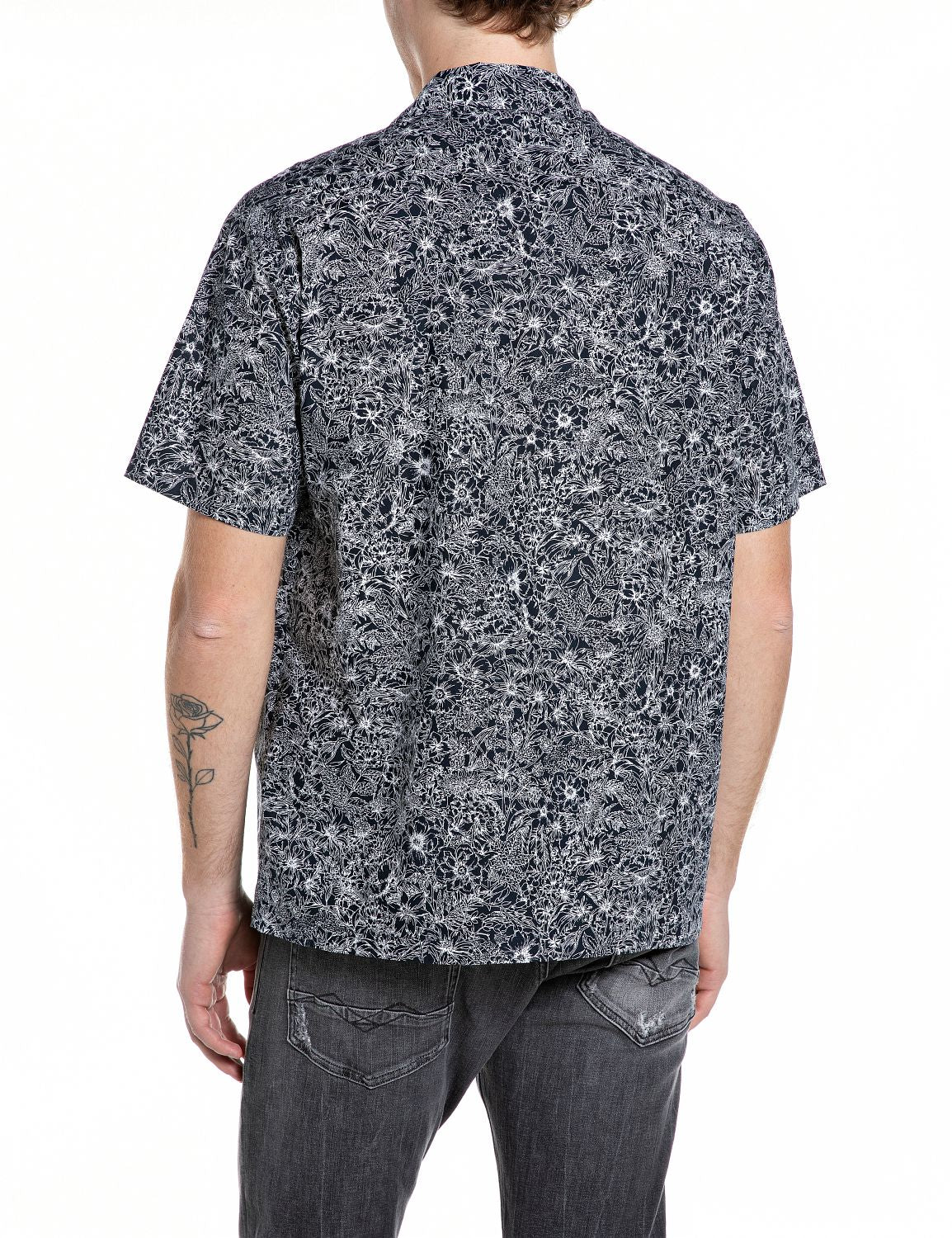 PÁNSKÁ KOŠILE REPLAY S CELOPLOŠNÝM POTISKEM