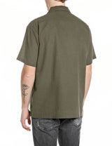 PÁNSKÁ LNĚNÁ KOŠILE S KRÁTKÝM RUKÁVEM