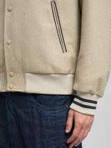 Vlněná bomber bunda ve varsity stylu