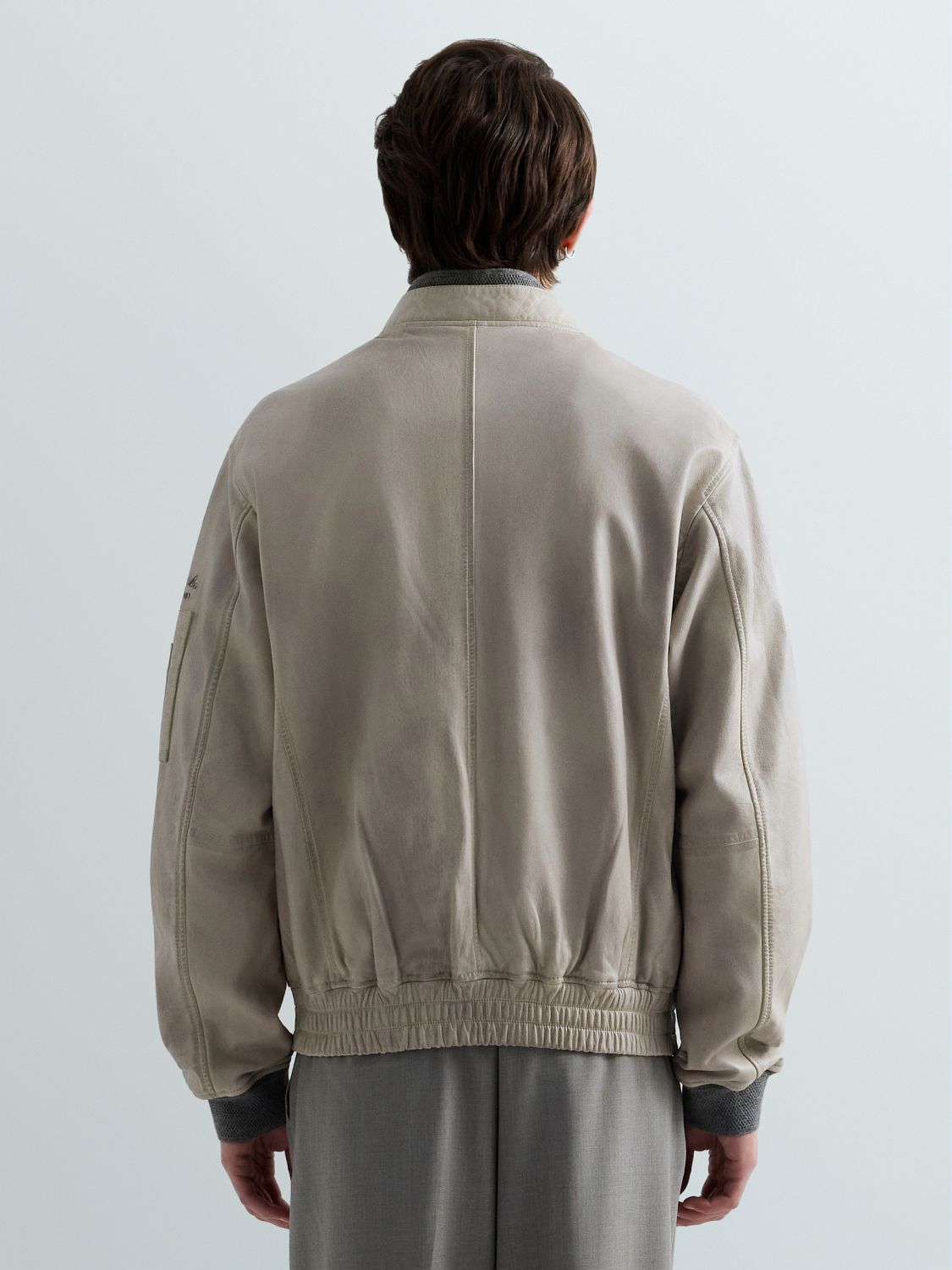 PÁNSKÁ KOŽENÁ BOMBER BUNDA - REGULAR FIT