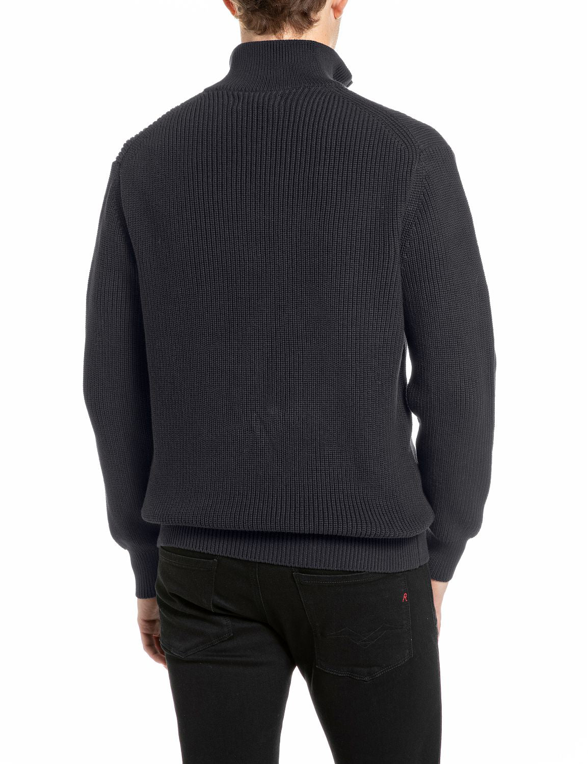 PÁNSKÝ BAVLNĚNÝ HALF-ZIP SVETR REPLAY