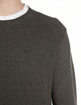 PÁNSKÝ BAVLNĚNÝ SVETR S JEMNOU VÝŠIVKOU R