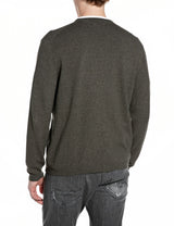 PÁNSKÝ BAVLNĚNÝ SVETR S JEMNOU VÝŠIVKOU R