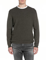 PÁNSKÝ BAVLNĚNÝ SVETR S JEMNOU VÝŠIVKOU R